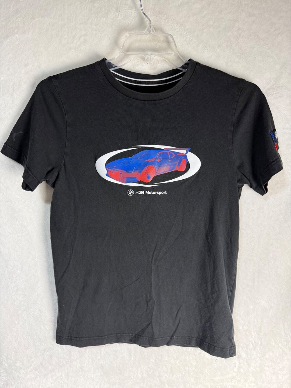 Puma BMW Motorsport M1 Racing Graphic Black Shirt Size S